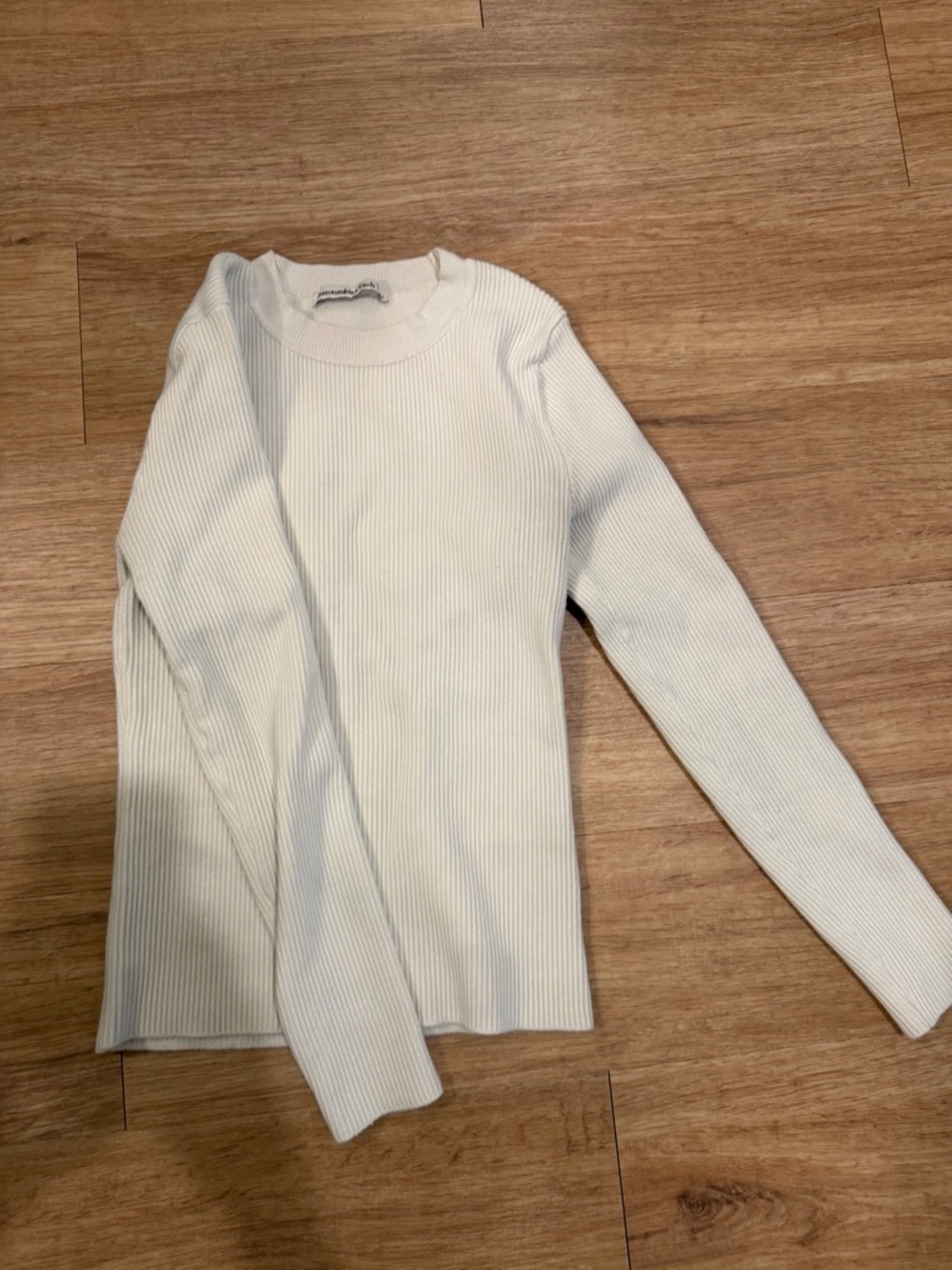 Abercrombie & Fitch Ribbed Crewneck Sweater - Off-White